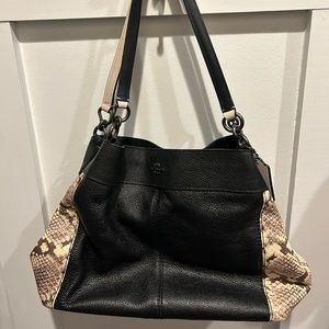 Coach bag, unique snakeskin detail